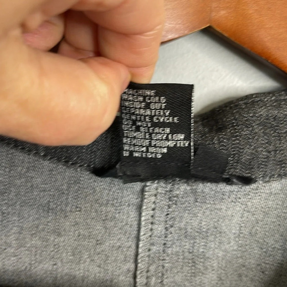 Sandro Sportswear Stretch Denim Shirt Dress Black Tab Sleeve Button Up Collar 12 - Picture 10 of 12